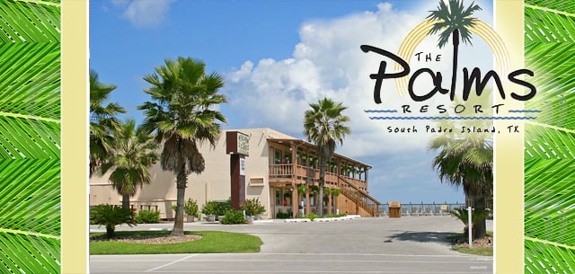 The Palms Resort and Cafe on the beach in South Padre Island